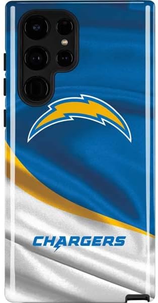 Skinit Pro Phone Case Compatible with Galaxy S22 Ultra - Officially Licensed NFL Los Angeles Chargers Large Logo Design