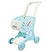 TOYANDONA Mini Supermercado Handcart Carro de Compras Niñas de Juguete de Simulación de Compras Utility Cart Modo de Almacenamiento de Juguete para Niñas Azul