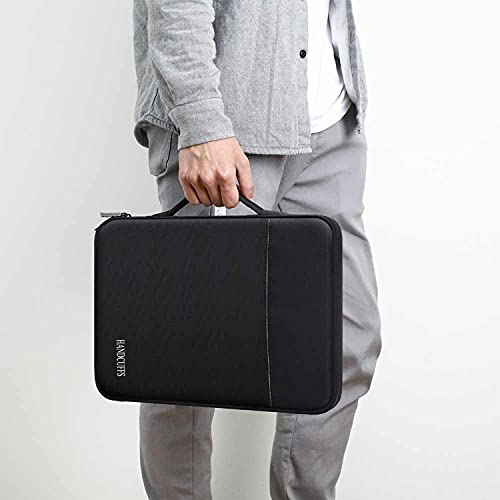 Image of Handcuffs Document Organizer Bag | Waterproof | Portfolio Case | Professional | File Folders | A4 Paper | Certificates | Holder | Travel | Storage | Documents Organiser (Black)