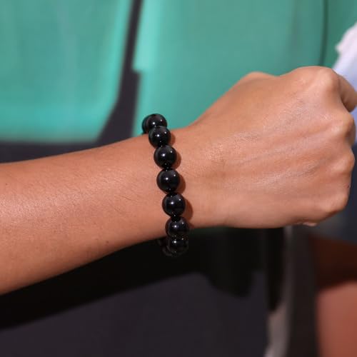 14mm Round Beads Stretch Bracelets for Men Women Gem Semi Precious Gemstone Beaded Bracelets 7 Inch Unisex Gifts2