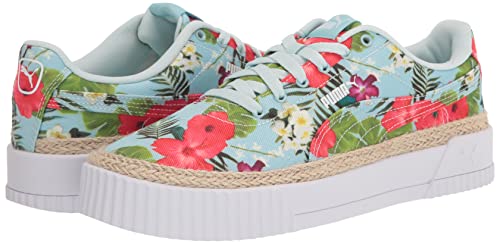 Image of PUMA Women's CARINA ESPADRILLE Sneaker, Blue Glow-Ignite Pink-Green Flash, 10