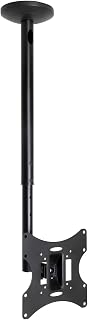 TOOQ LPCE2301TSLI-B - Soporte de Techo con Giro 180º para Pantallas de 23”-42”, Negro