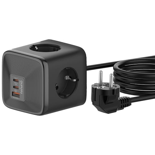 OUFUYU Steckdosenwürfel USB C Steckdosenleiste 4-Fach Steckdose 4000W mit 2 USB-C 1 USB-A 30W Ladegerät,Schnellladegerät für MacBook, iPad, iPhone 16/15/14/13, Galaxy S24, Zuhause, Büro mit 1,5m Kabel., 45.99 €