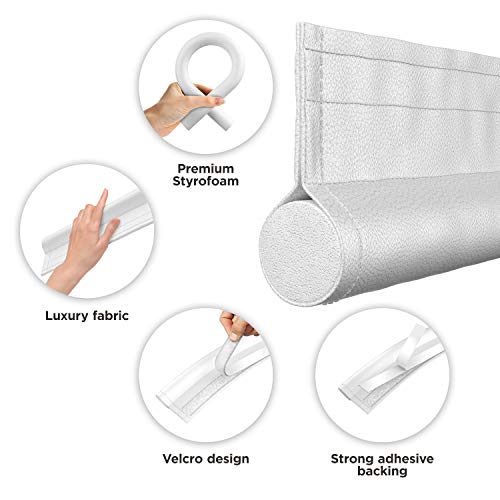 Mcdils Under Door Draft Blocker White - Door Draft Stopper 32 To 38 Inches - Weatherproofing Door Seal Strip - Draft Stopper For Bottom Of Door - Noice Reduction Sound Proof Door Draft Blocker White #TOP2