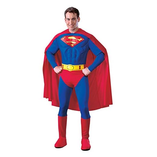 Superman - Disfraz de Superman para hombre, talla M
