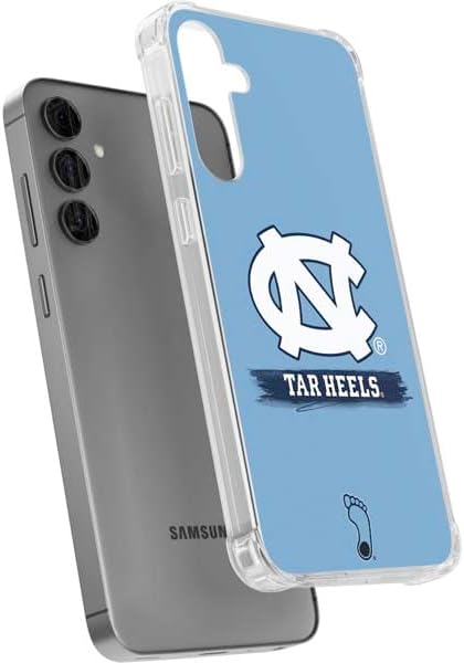 Skinit Clear Phone Case Compatible with Galaxy S24 Plus - Officially Licensed University of North Carolina UNC Tar Heels Design