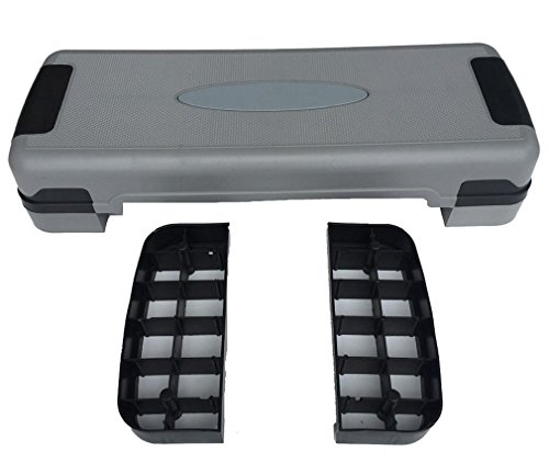 KLB Sport 32” Adjustable Exercise Equipment Step Platform for Sports & Fitness W/4 Risers