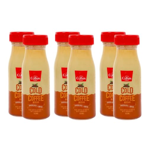 Image of Cothas Mocha Cold Coffee | Ready to Drink Coffee with Pure CoffeeExtract, Chocolate & Real-Toned Milk | Smooth & Rich Chilled Coffee Beverage | Best Served Cold | Pack of 6-150 ml
