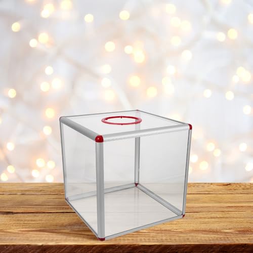 Boîte à dons en acrylique transparente Operitacx avec assemblage facile pour tombolas