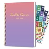 Academic Planner 2019-2020 Weekly & Monthly Office Calendar Planner（January 2019 - December 2020 ）23 Monthes -8.7’’×11.3’’ Time Management Hard PVC Cover with Wire Spiral Bound