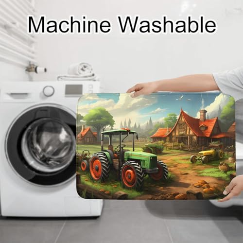 Tapis de bain antidérapant motif tracteur pour éliminer les risques de glissade - 8