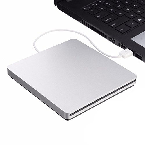 BestRunner External CD DVD Drive, External Disc Optical Drive Slim USB2.0 CD/DVD-RW Writer Player Burner for Windows OS, Laptop Desktop PC