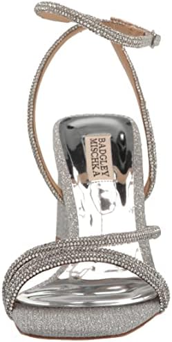 Badgley Mischka Women's Freedom Heeled Sandal, Silver, 7.5 | Image 1