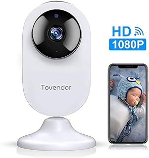 Tovendor Mini Smart Home Camera, 1080P WiFi Security Camera Wide Angle Nanny Ba