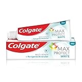 Colgate Max Protect +White, Multi Schutz + Reinigungsmineralien Zahnpasta, 75ml