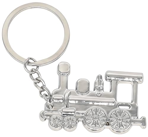 Moydolo Train Keychain Bag Charms Metal Cute Train Car Key