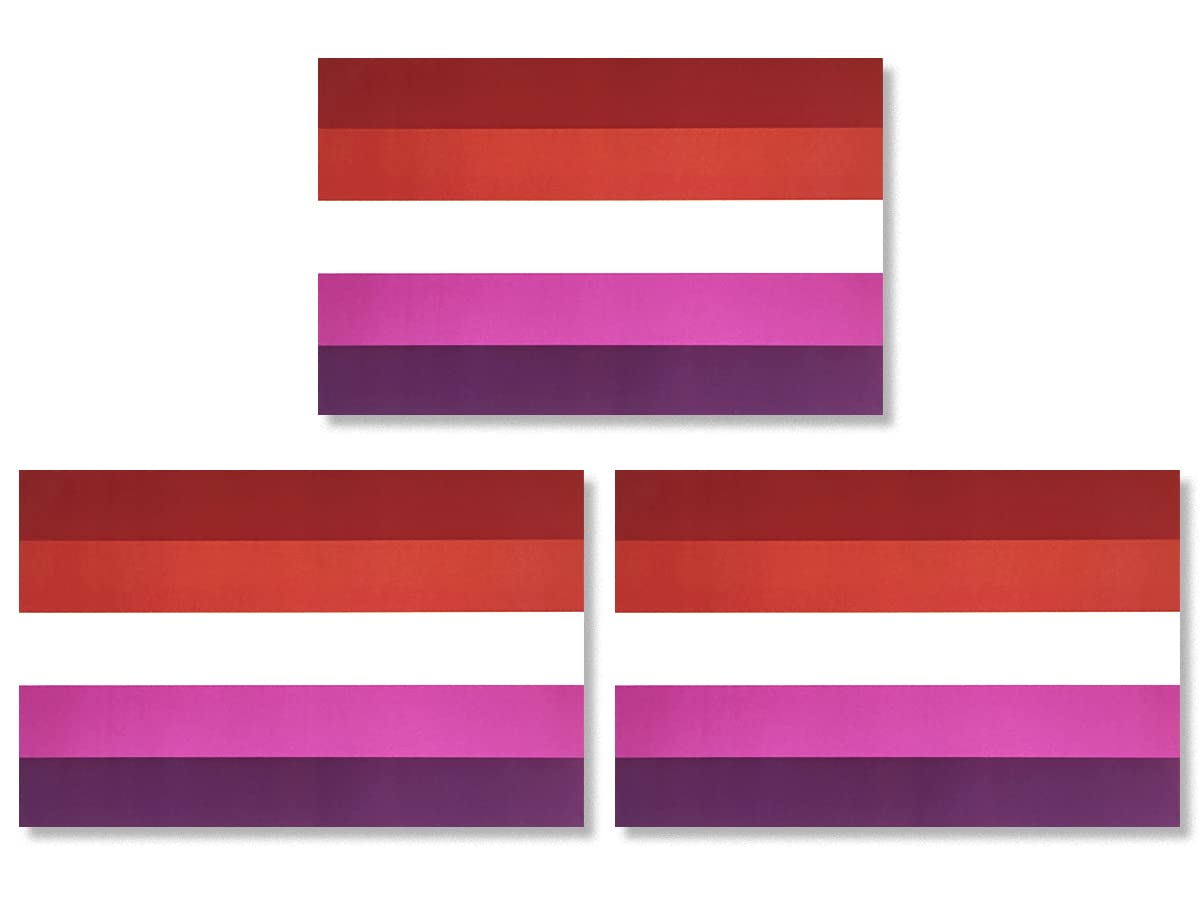 Drapeau arc-en-ciel lesbienne magnétique pour voiture et camionnette JBCD