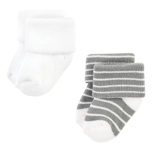 Image of Hudson Baby Baby 8-pack Cotton Rich Newborn and Terry Socks
