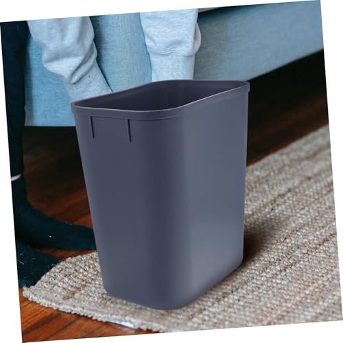 Caneca de basura rectangular de plástico PRETYZOOM miniatura 7