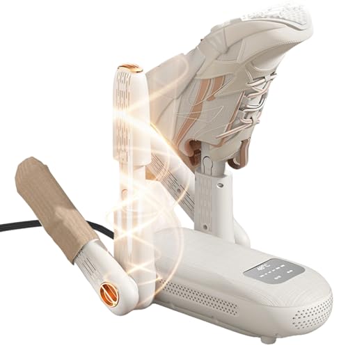 Sèche-bottes et chaussures électrique portable avec minuterie et support pliable