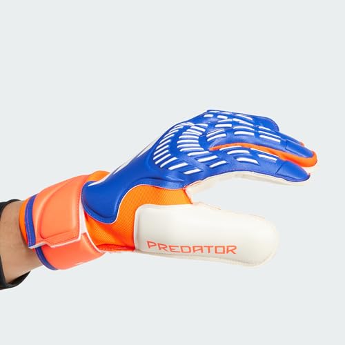 adidas Unisex Gants de Gardien Predator Match, Lucid Blue/Solar Red/White, 9 1/2