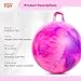 EVERICH TOY Hopper Ball for Kids, 18In Ride On Bouncy Ball with Handle, Purple Pink Clouds Girl Toys for Indoor Outdoor Active Play, Best Todder Toys for 4 5 6 7 8 Yr Old Girls Boys Gifts