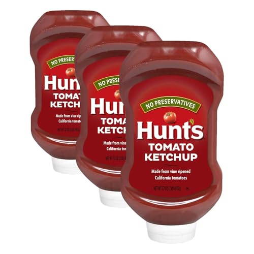 Image of Hunt's Tomato Ketchup Squeeze Bottle, 32 oz (Pack of 3)