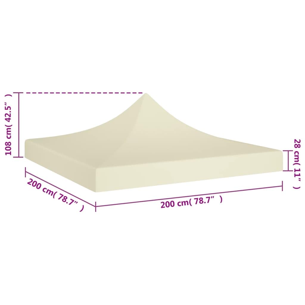 Meble Select Party namiot dachowy 2x2 m kremowy 270 g/m