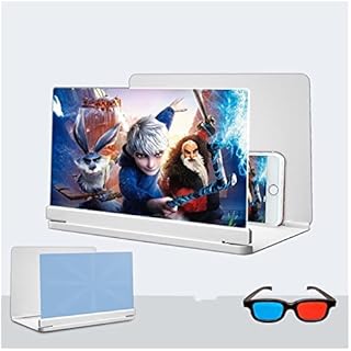 LIANGXX 20 Inch Phone Screen Magnifier Mobile Screen Magnifier - 3D Mobile Phone Amplifying Screen - Foldable For All Smart Phone Models (Color : Black, Size : 20in)