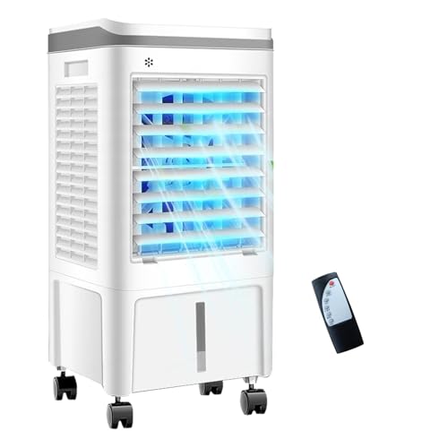 Listado de Enfriador Portatil - los preferidos. 49 Aire Acondicionado Portátil con Tanque de 2.1 Galones, Enfriador de Aire Evaporativo 3 en 1 3 Velocidades control Remoto y Temporizador, Adecuado para Dormitorio sala de Estar y...