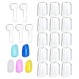HURKEYE 20 Pcs Reusable Toothbrush Covers, Compatible with Philips Sonicare Electric Toothbrush Heads, Travel Storage, Multicolor