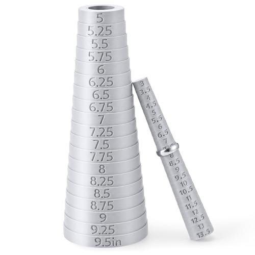 HappyAlley Bracelet & Ring Mandrel Combo Set Double-Sided Printed Marking