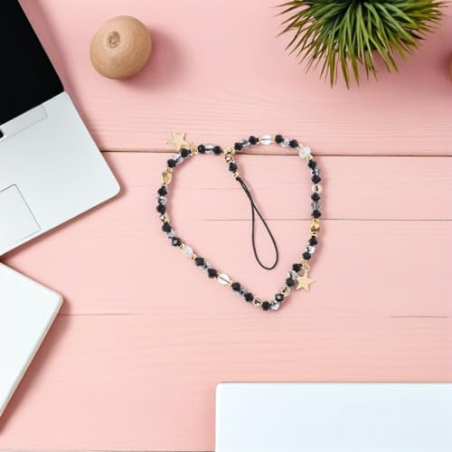 Correas de muñeca para teléfono evita caídas con este cordón ajustable negro 5