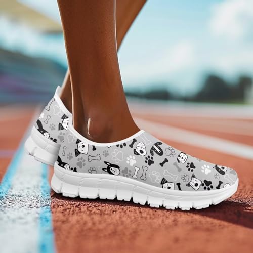 Image of Jeiento Cute Dog Women's Casual Slip On Shoes Loafers Sneakers for Women
