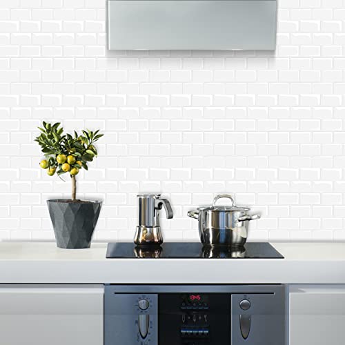 Morcart Upgrade, Peel And Stick Backsplash, 12"X12" Premium Thicker Design Peel And Stick Tile For Kitchen Backsplash (1-Sheet Light Grey)… #TOP1