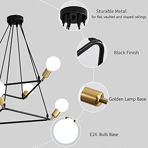 Luminaires d'éclairage en suspension géométrique réglable de plafond