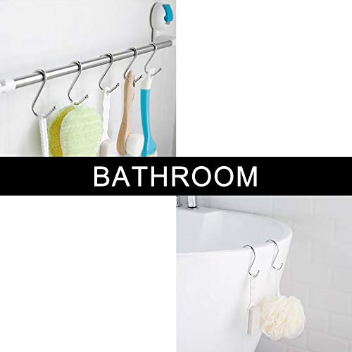 SumDirect 25PCS Scarf Apparel Punch Cup Bowl Kitchen S Shaped Silver Tone Hanging Hooks