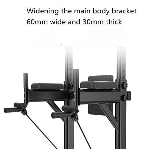 Hobekrk Strength Training Pull-Up Bars Dip Stands Dip Station Gym Slim Chin Up Bar Multifunctional Single Parallel Bar Rack Child Adult Pull Ups At Home,Black #TOP1