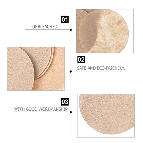 Scicalife 600 peças de papel de filtro de café descartável, redondo, para fazer café, papel para hom