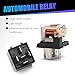 Jewkot Pack-4 Car 5 Pin Relay, 12V 40A Conversion Starting DC Heavy Motor Replacement, PA66 Waterproof Flame Retardant Shell + Pure Copper Coil, Universal for Cars Trucks (Black)