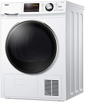 Haier HD80-A636 Freestanding Heat Pump Tumble Dryer, 8kg Load, White