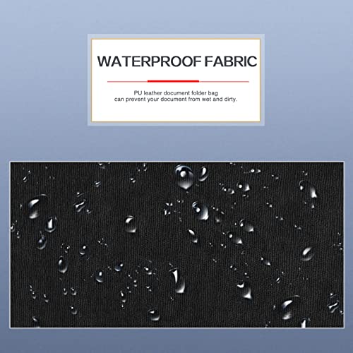 Toplive Document File Folder, Waterproof Thin Pu Leather A4 Envelope Folder Expanding File Organizer Portfolio Storage Case #TOP4