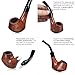 Joyoldelf Smoking Pipe, Wooden Tobacco Pipe with Gift Box, Creative Rosewood Tobacco Pipes for Smoking (no Need Pipe Stand) with Pipe Scraper, 9mm Pipe Filter and Smoking Accessories