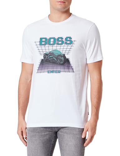 BOSS Teenter, Camiseta Hombre, Blanco (White 100), M