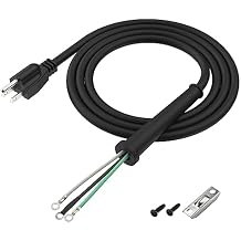 95104L Circular Saw Replacement Cord Assembly - Heavy Gauge Power Cord for SKIL Saw SPT77W, SPT77WM, SPT77WML, SPT78W, SPT70WM, SPT78MMC, SPT70V, SPT55 for Skilsaw Saw Power Cord Part
