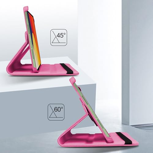 Image of TGK 360 Degree Rotating Flip Cover Case for Moto Pad 60 Pro 12.7 inch 2025 Release Tablet (Hot Pink)