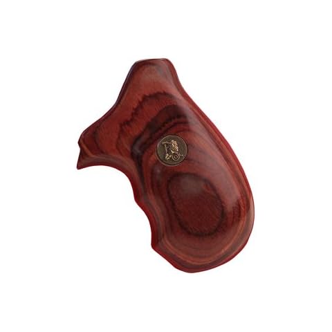 Pachmayr Renegade Wood Laminate Handle S & W J Frame Rosewood Smooth Wooden Handle for Revolver Cover