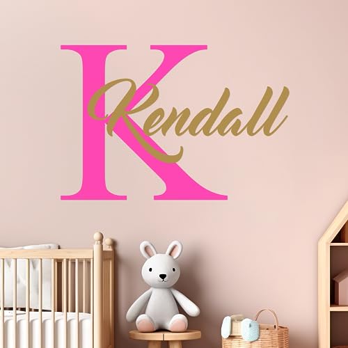 Vinilo Decorativo Personalizado Nombre Niña 55.9x38.1 cm