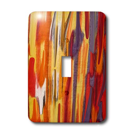 Interrupteur a baionnette haut de gamme 3dRose Melting Fires multicolore
