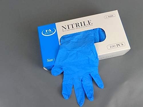 ESM Nitrile 4 mil. Blue Powder Free 1box of 100p Small Size